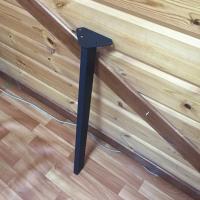 Продажа ножка для стола наклонная (сталь) 30х60х710 "лофт" черный матовый в Ижевске  в интернет-магазине Vseizdereva