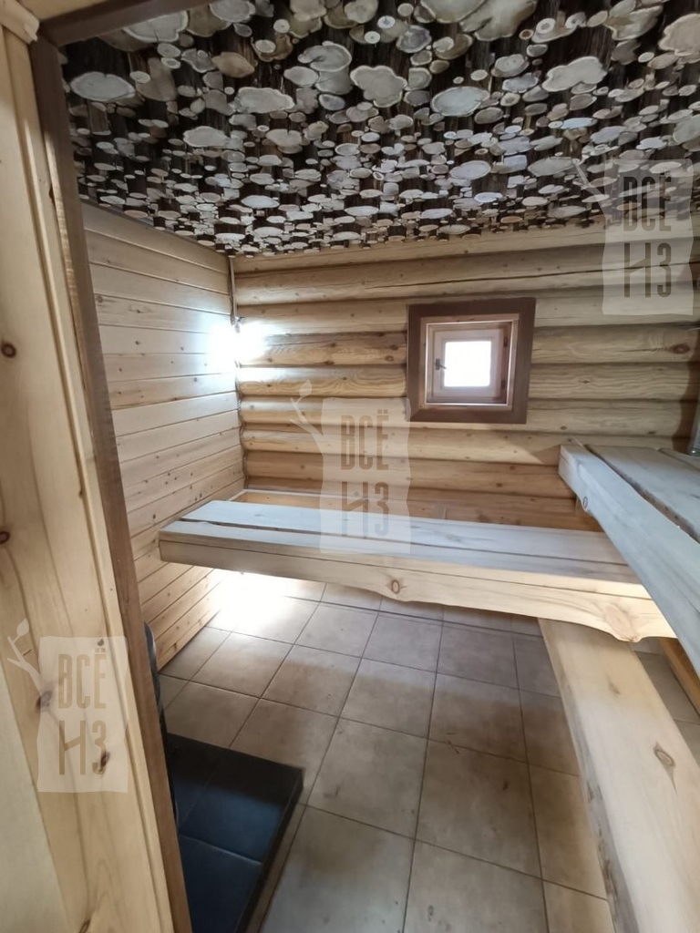 3D панно из можжевельника для сауны с подсветкой — уникальный декор Фото 3D панно из можжевельника для сауны, выполненного из спилов с объемным эффектом и подсветкой, создающей теплую и уютную атмосферу в помещении.
