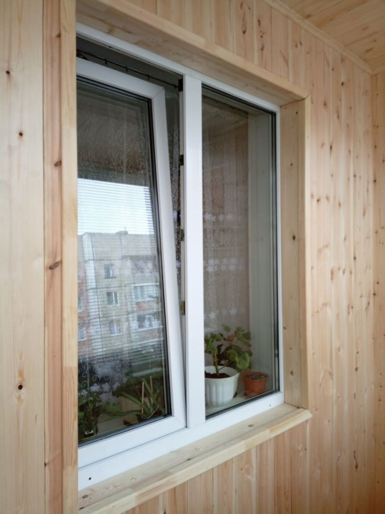 Результат как можно отделать деревянной вагонкой балкон внутри