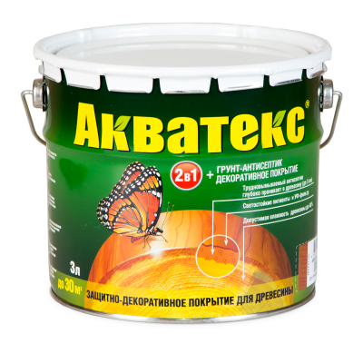 Продаем пропитка защитно-декор. "акватекс" белый 3 л (-10°c) в Ижевске по доступным ценам.