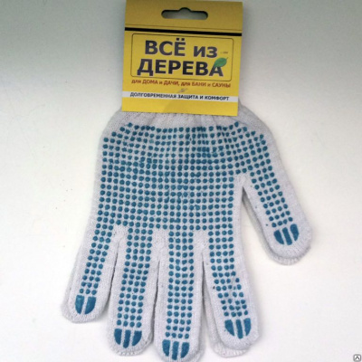Продаем перчатки (х/б с пвх) 5 ниток белые //10 в Ижевске по доступным ценам.