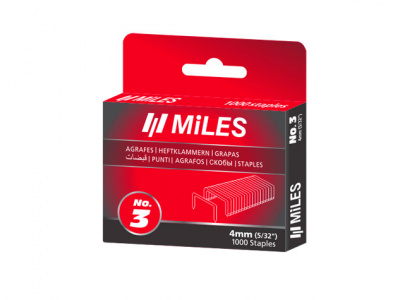 Продаем скобы тип 53, 4 мм, 1000шт/уп (miles) //10 в Ижевске по доступным ценам.