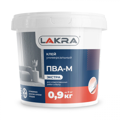 Продаем клей пва-м универсальный "лакра экстра" 900г (+5°c) в Ижевске по доступным ценам.