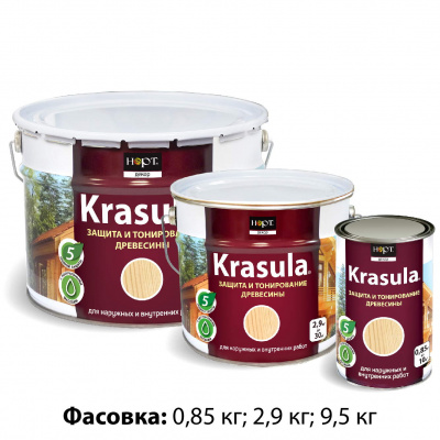 Продаем пробник пропитка защитно-декор. "krasula" орех 0,1л (-40°c) в Ижевске по доступным ценам.