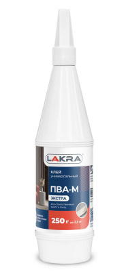 Продаем клей пва-м универсальный "лакра экстра" 250г (+5°c) в Ижевске по доступным ценам.