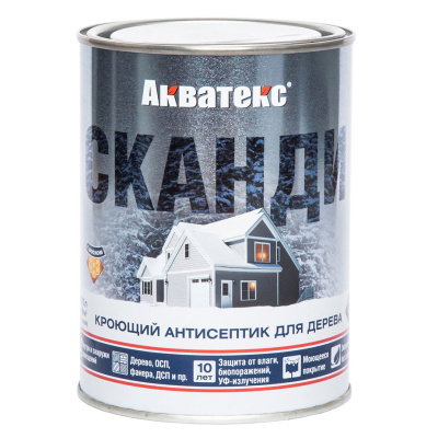 Продаем пропитка защитно-декор. "акватекс-сканди" айсберг 0,75л (0°c) в Ижевске по доступным ценам.
