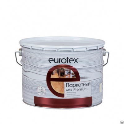 Продаем лак паркетный "eurotex" premium полуматовый 0,8л (-40°c) в Ижевске по доступным ценам.